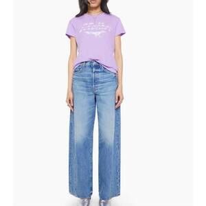 NEW MOTHER sinful roadrunner tee in purple